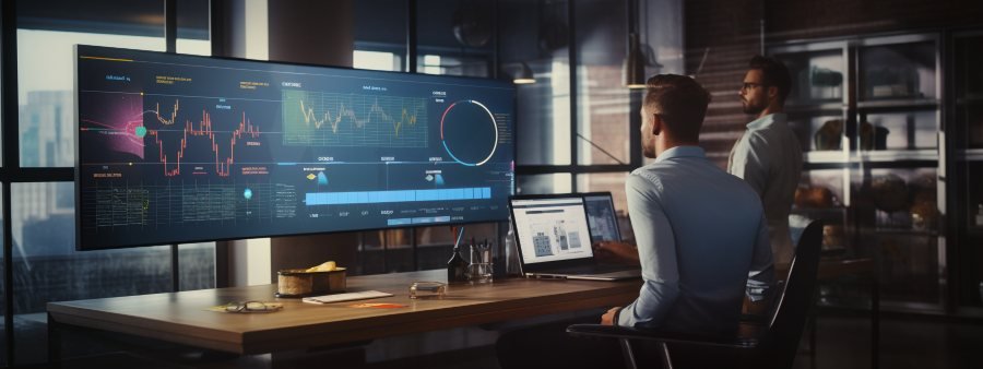Close-up of a CRM system highlighting potential leads with strong buyer intent indicators